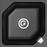 RIVELATO Мойка LOCUS 50 1-чаш 500*500 nero арт., фото 1